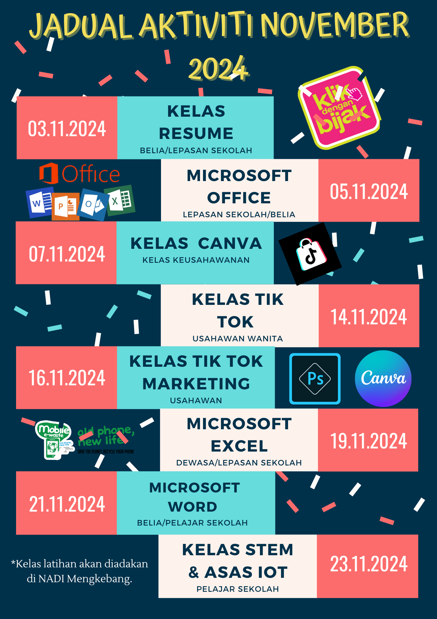 JADUAL AKTIVITI NOVEMBER 2024